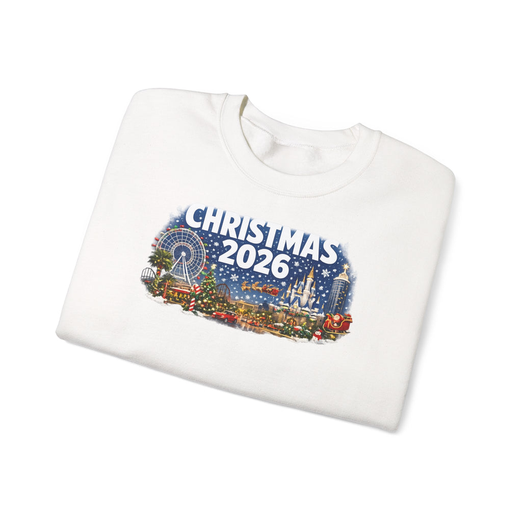 Christmas 2026 Holiday Sweatshirt – Festive Winter Cityscape Crewneck