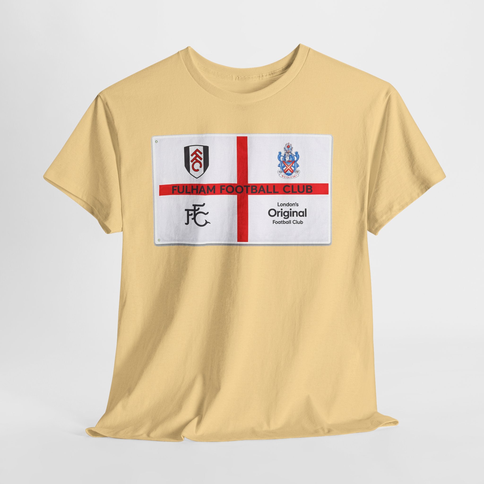 Fulham Football Club Crest Tee — St George’s Cross Football Shirt