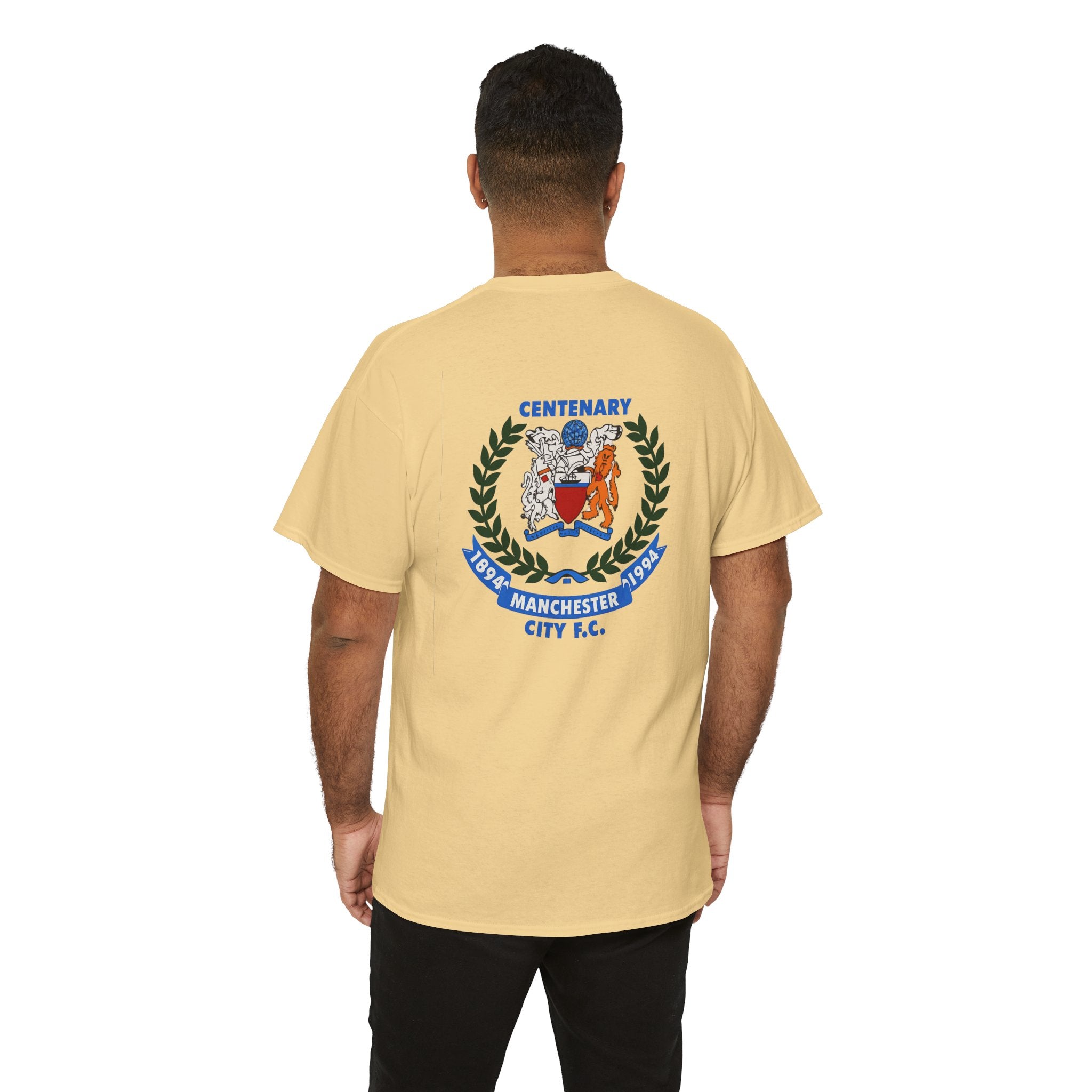 Centenary Manchester City FC Crest Tee — 1894–1994 Commemorative Shirt