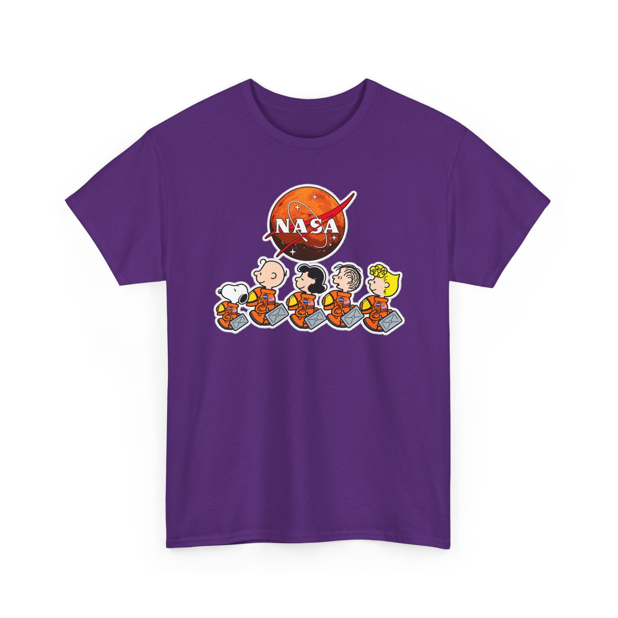 NASA Peanuts Cartoon T‑Shirt — Retro Space Snoopy & Crew Graphic Tee