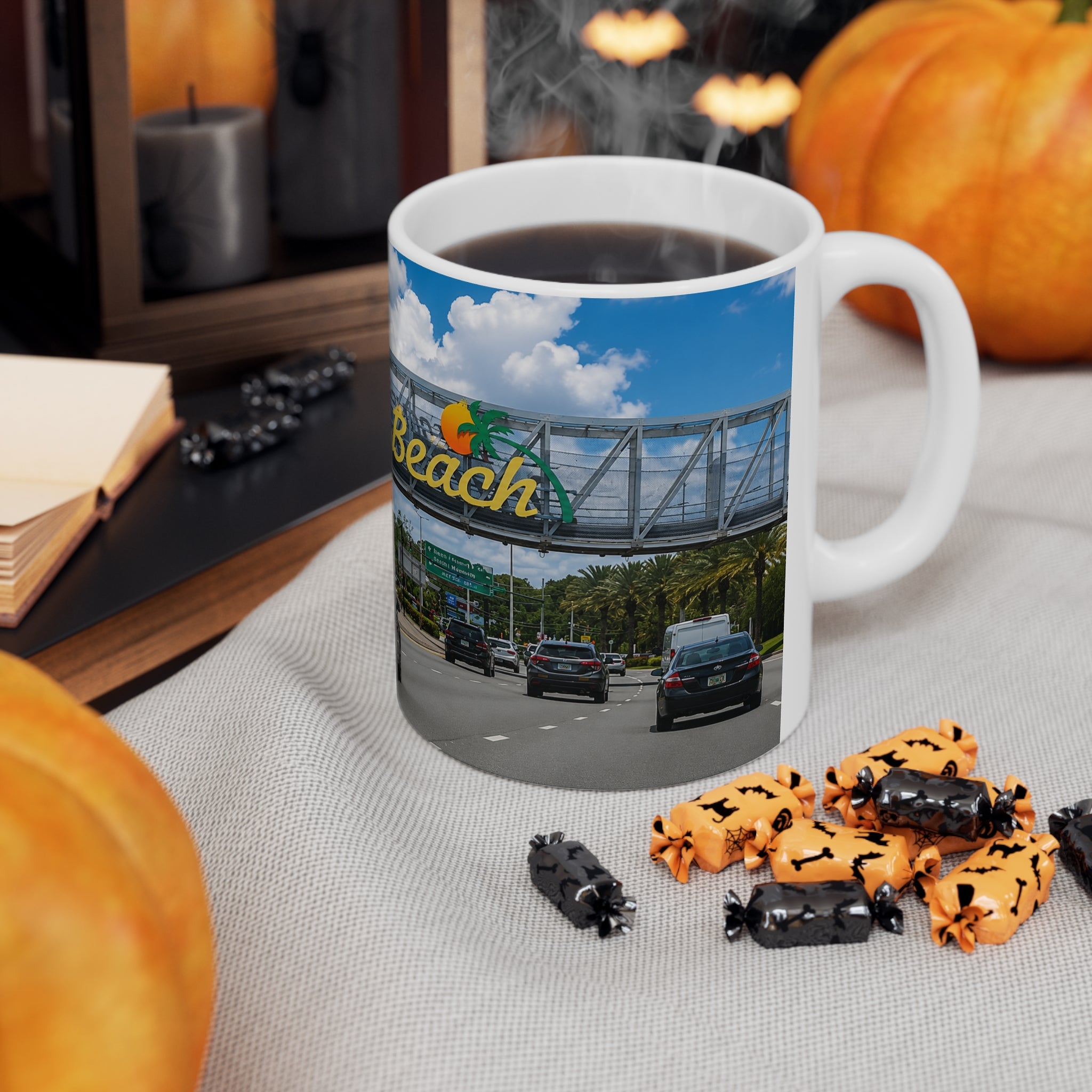 Daytona Beach Scenic Photo Mug — Ceramic Coffee Cup (11oz & 15oz)