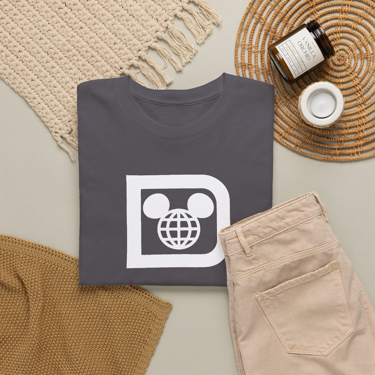 Retro Disney "D" Inspired Unisex Heavy Cotton Tee
