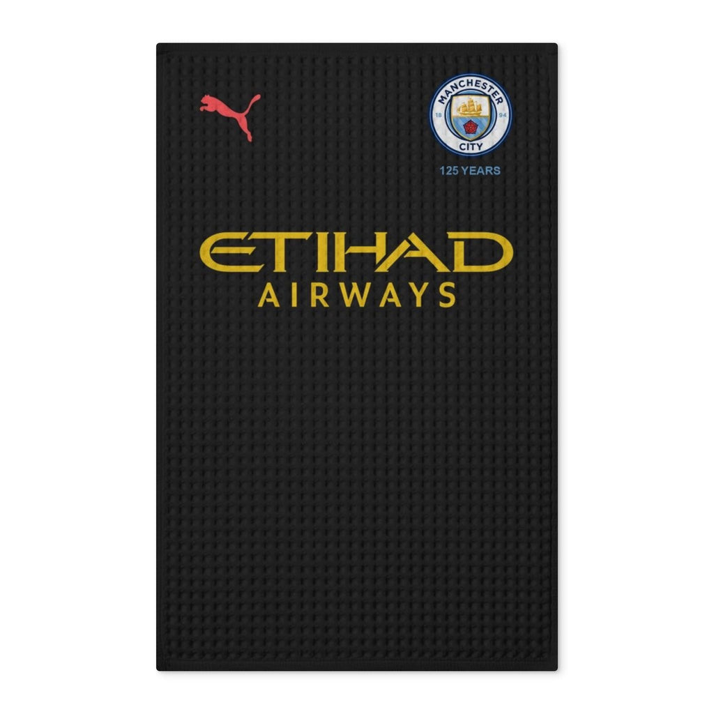 Manchester City Waffle Double-Sided Tea Towel — Etihad Airways Logo