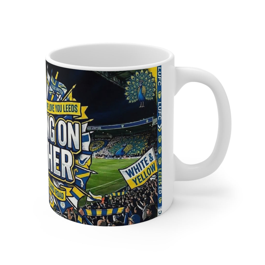 Leeds United 'Marching On Together' Ceramic Coffee Mug (11oz & 15oz)
