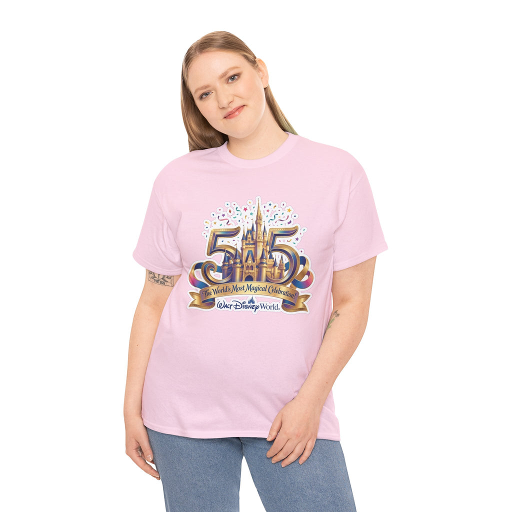 Disney World 50th Anniversary Castle Tee — 'The World's Most Magical Celebration' Souvenir T-Shirt