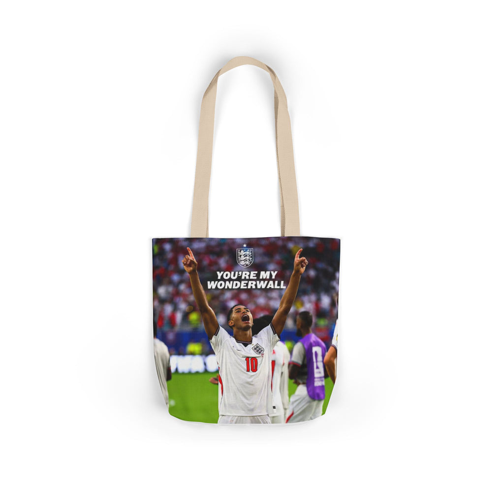Jude Bellingham England Celebration Tote Bag – "You’re My Wonderwall" England Fan Canvas Tote