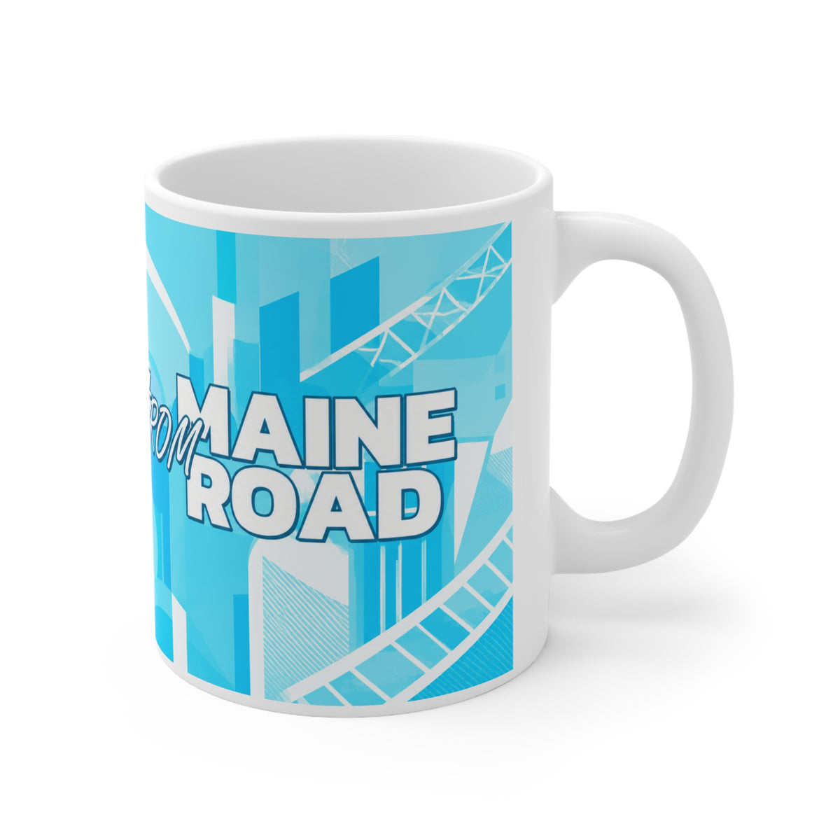 Super City from Maine Road Ceramic Coffee Cups, 11oz, 15oz