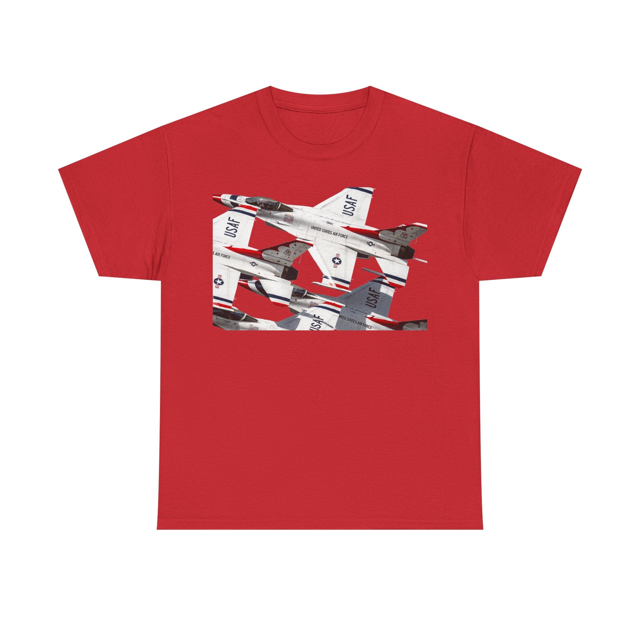 Thunderbirds Jet Formation T‑Shirt — Military Aviation Fighter Jets Tee