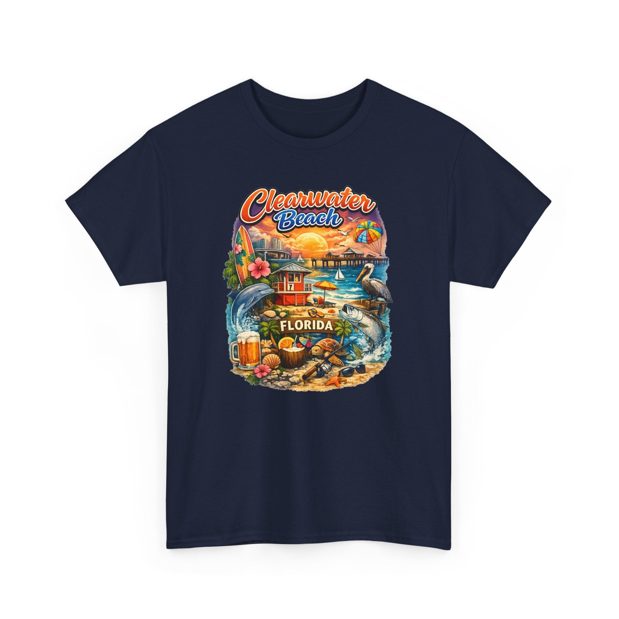 Clearwater Beach Florida Vintage Vacation T-Shirt