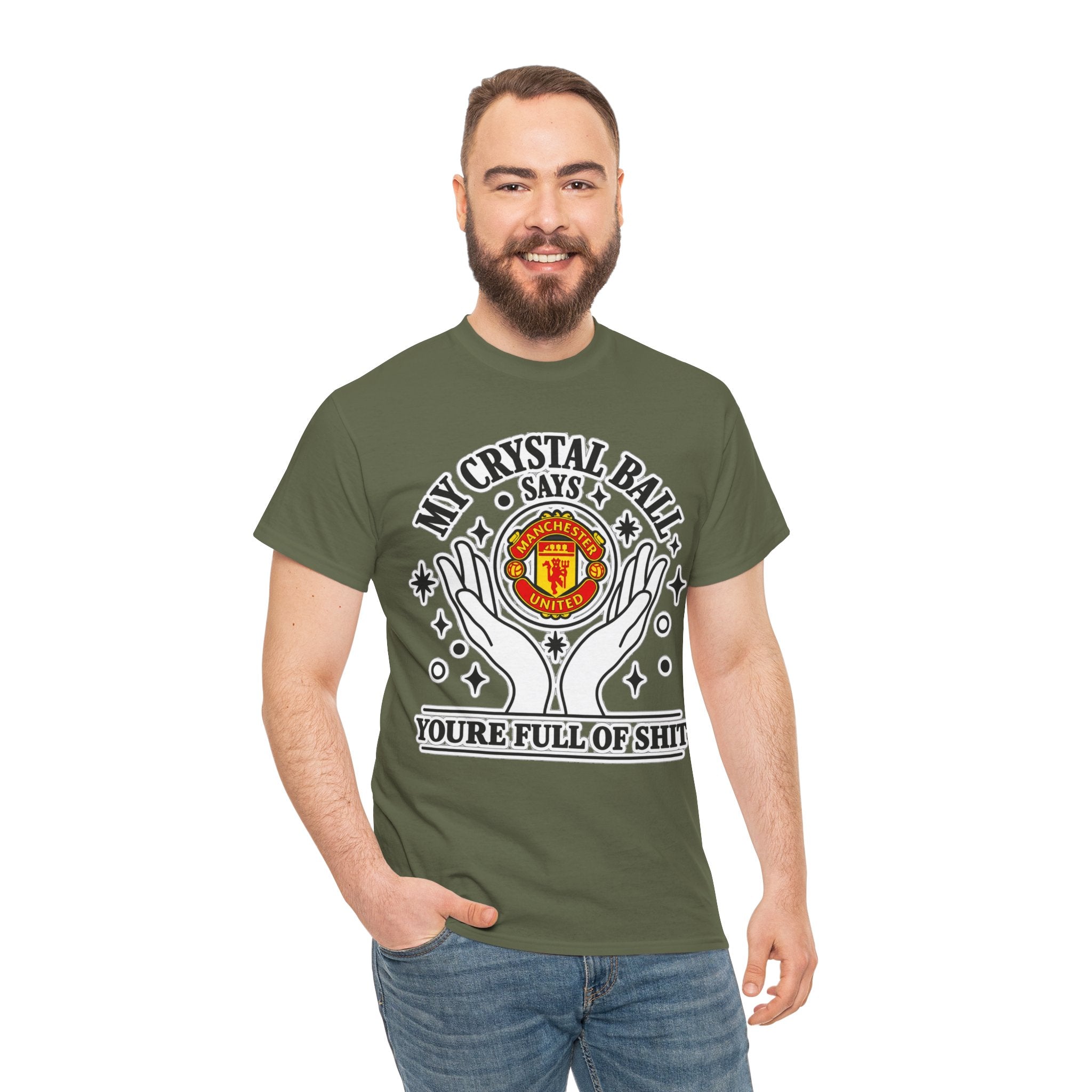 Crystal Ball Tee — “My Crystal Ball Says You’re Full of Shit” Graphic T‑Shirt