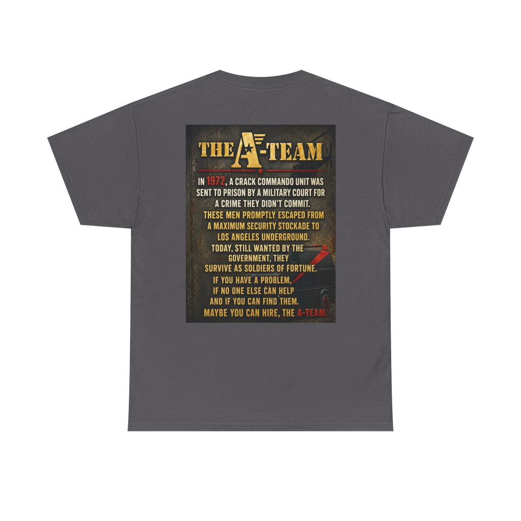 A-Team Graphic Tee — Retro TV Series Logo & Character Poster T-Shirt