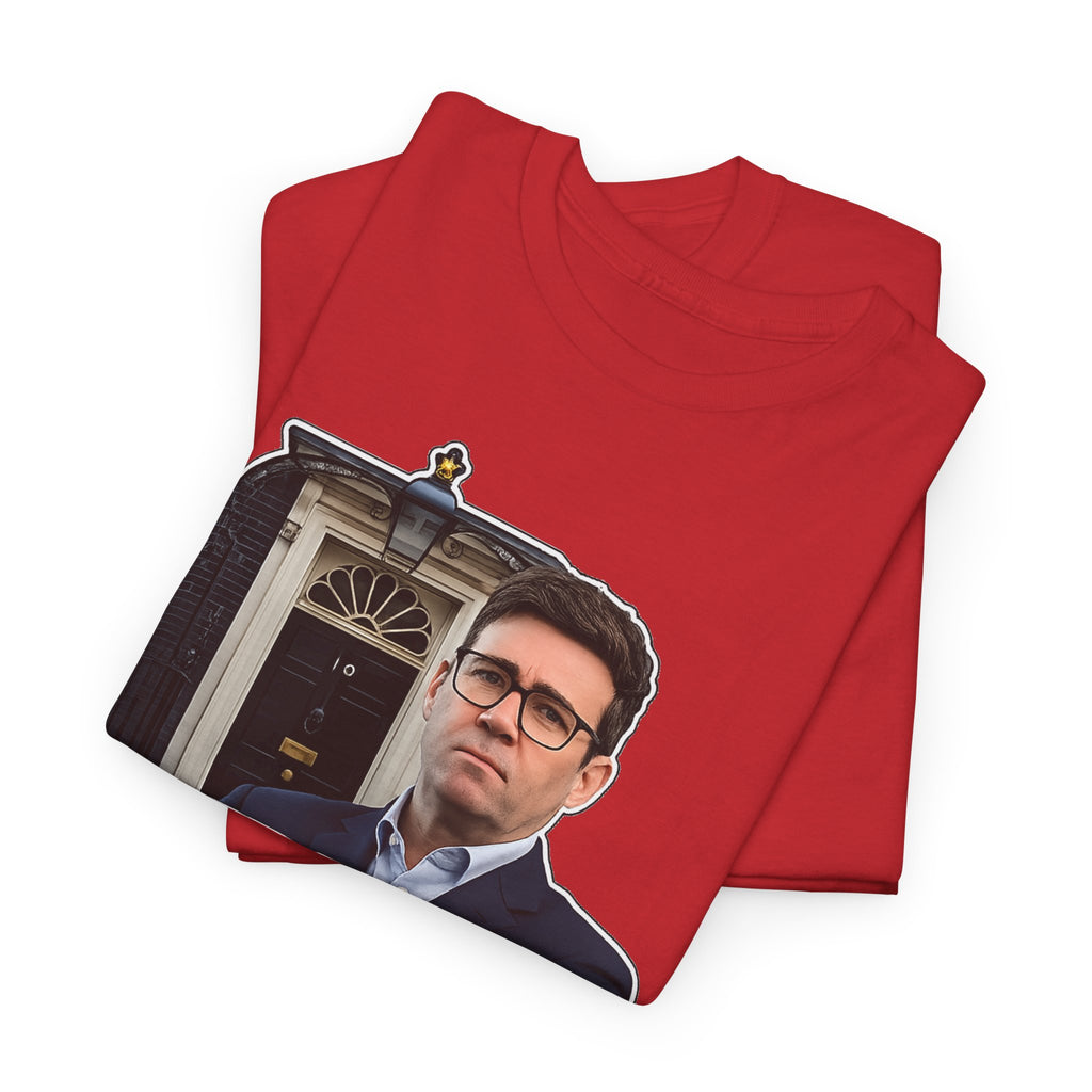 Andy Burnham Out Political Satire T‑Shirt — "Burnham Out" Protest Tee