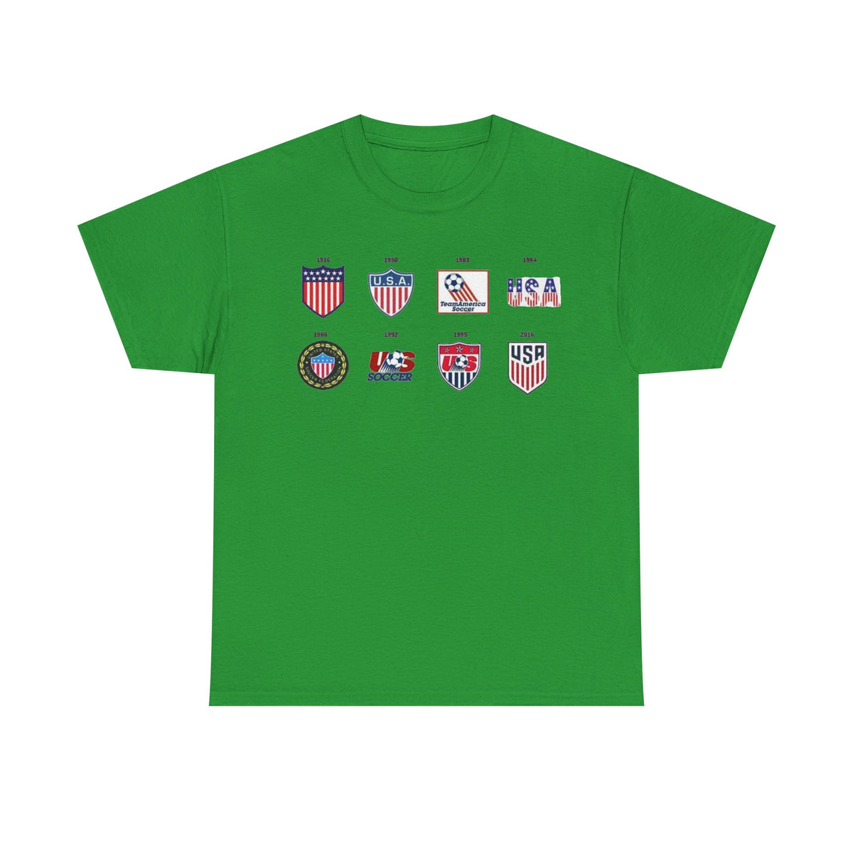USA Soccer Logos Graphic Tee — Retro American Soccer Logo T‑Shirt