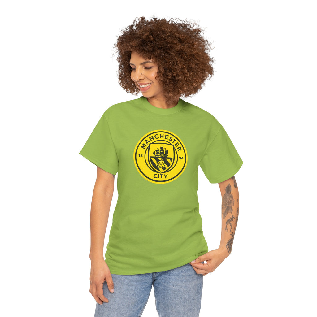 Manchester City Yellow Crest T-Shirt