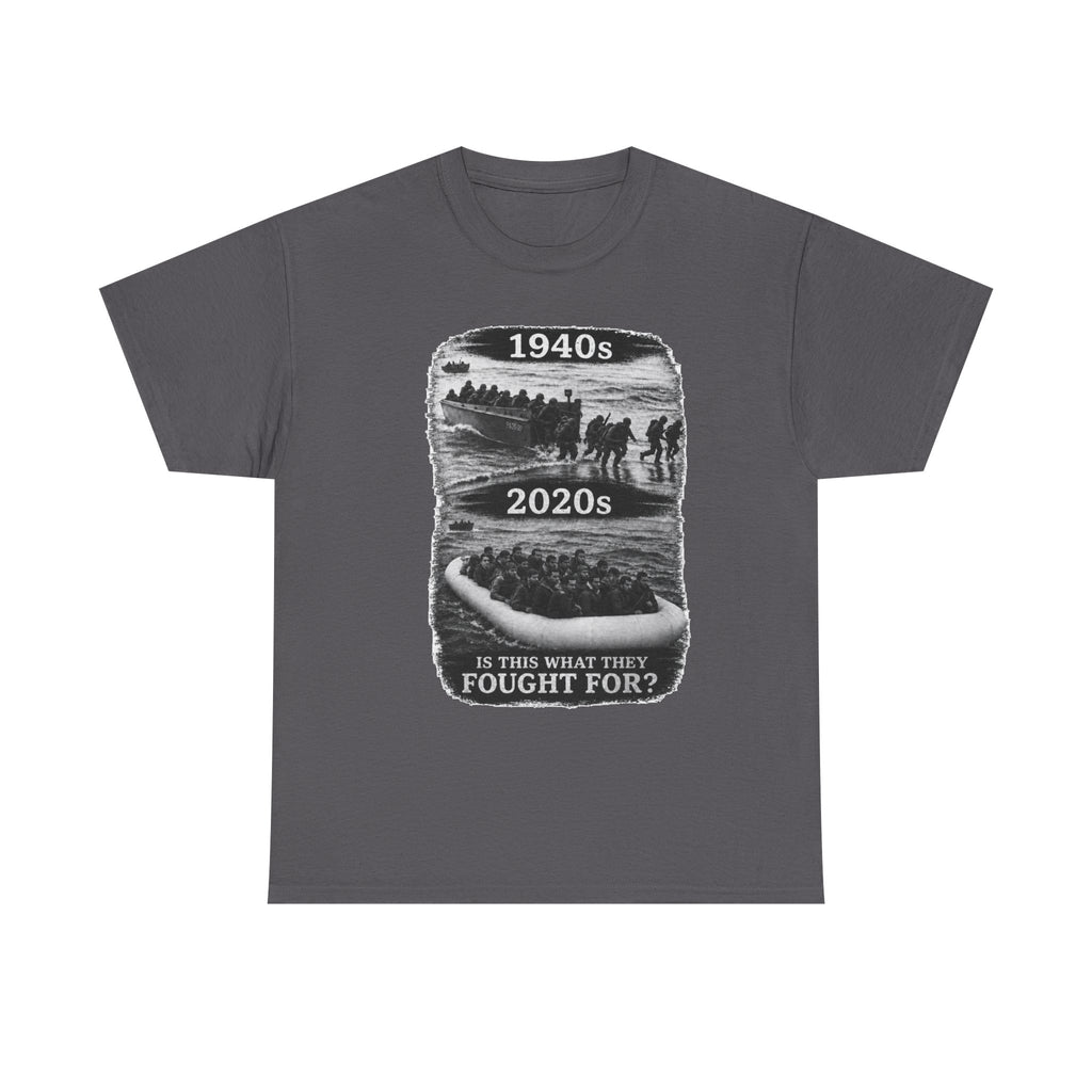 1940s vs 2020s Veterans Tribute Tee — "Is This What They Fought For?"