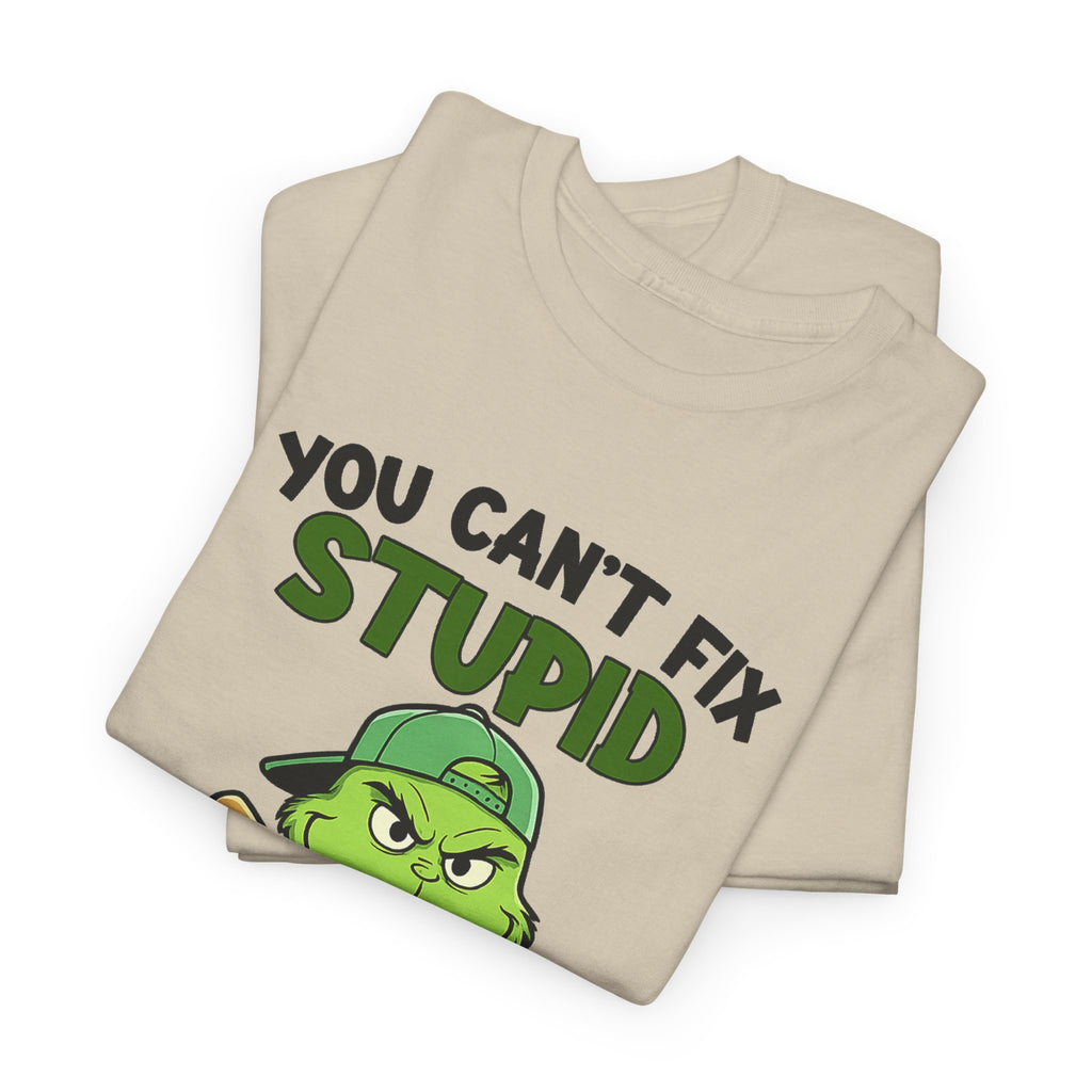 Funny Carpenter T‑Shirt — "You Can't Fix Stupid But You Can Numb It With a 2x4"