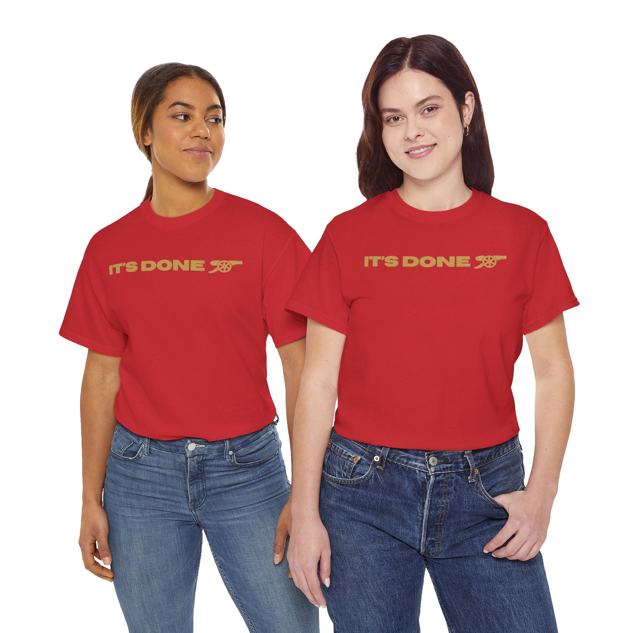 It's Done Arsenal Champions T-Shirt – Minimalist Gold Script Tee