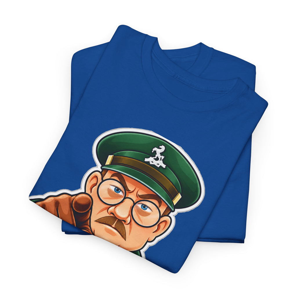 Don’t Tell Him Pike T-Shirt — Vintage Military Sergeant Pointing Graphic Tee
