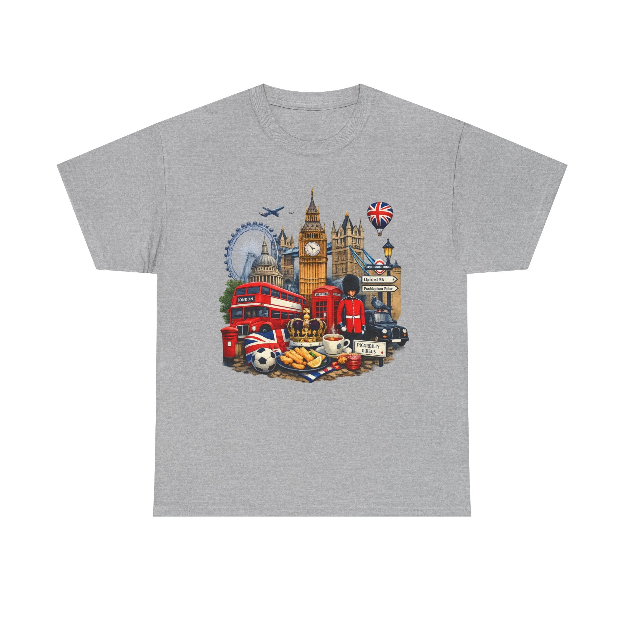 London Landmarks T‑Shirt — British Icons Collage Tee