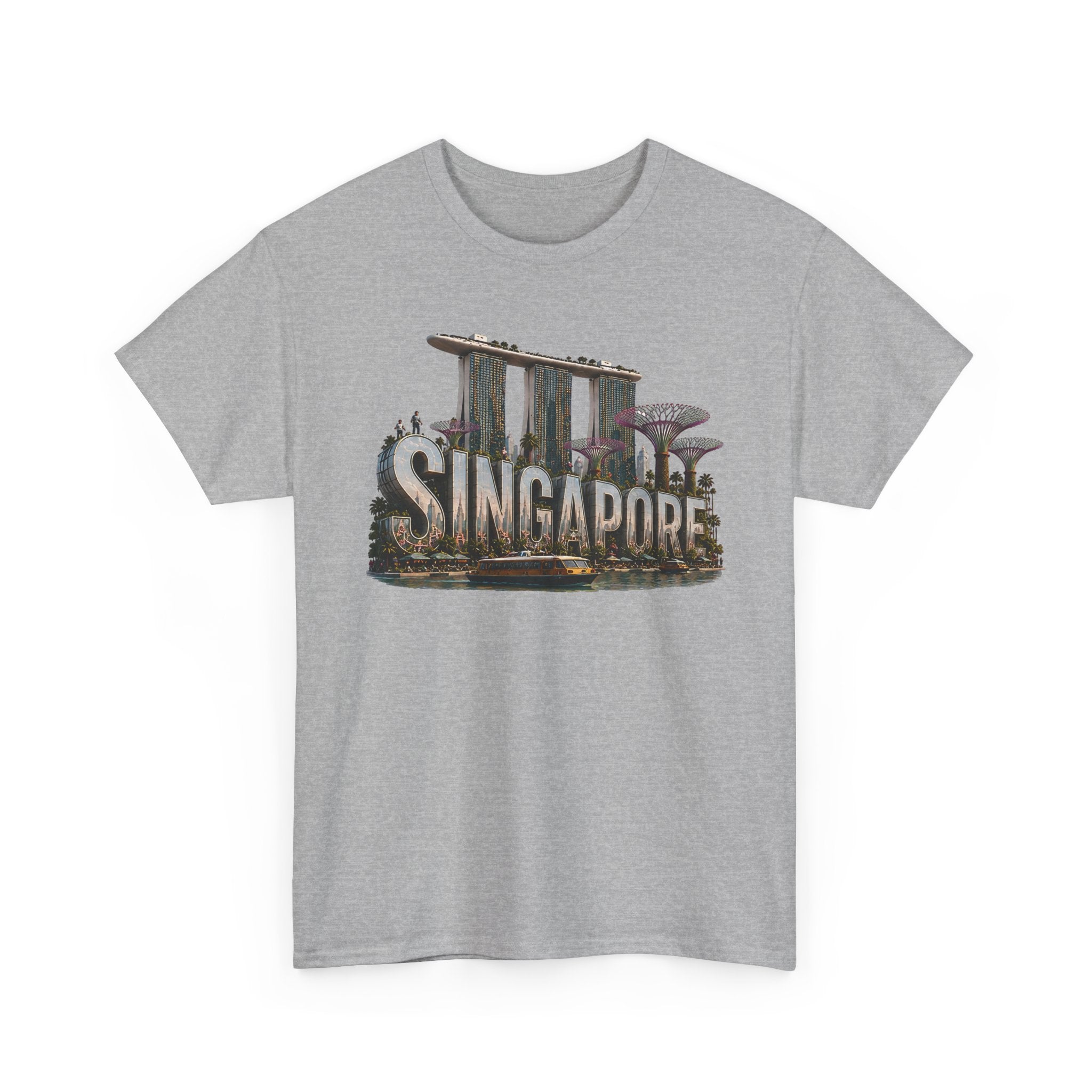 Singapore Skyline T-Shirt — Marina Bay Sands & Supertree Graphic Tee