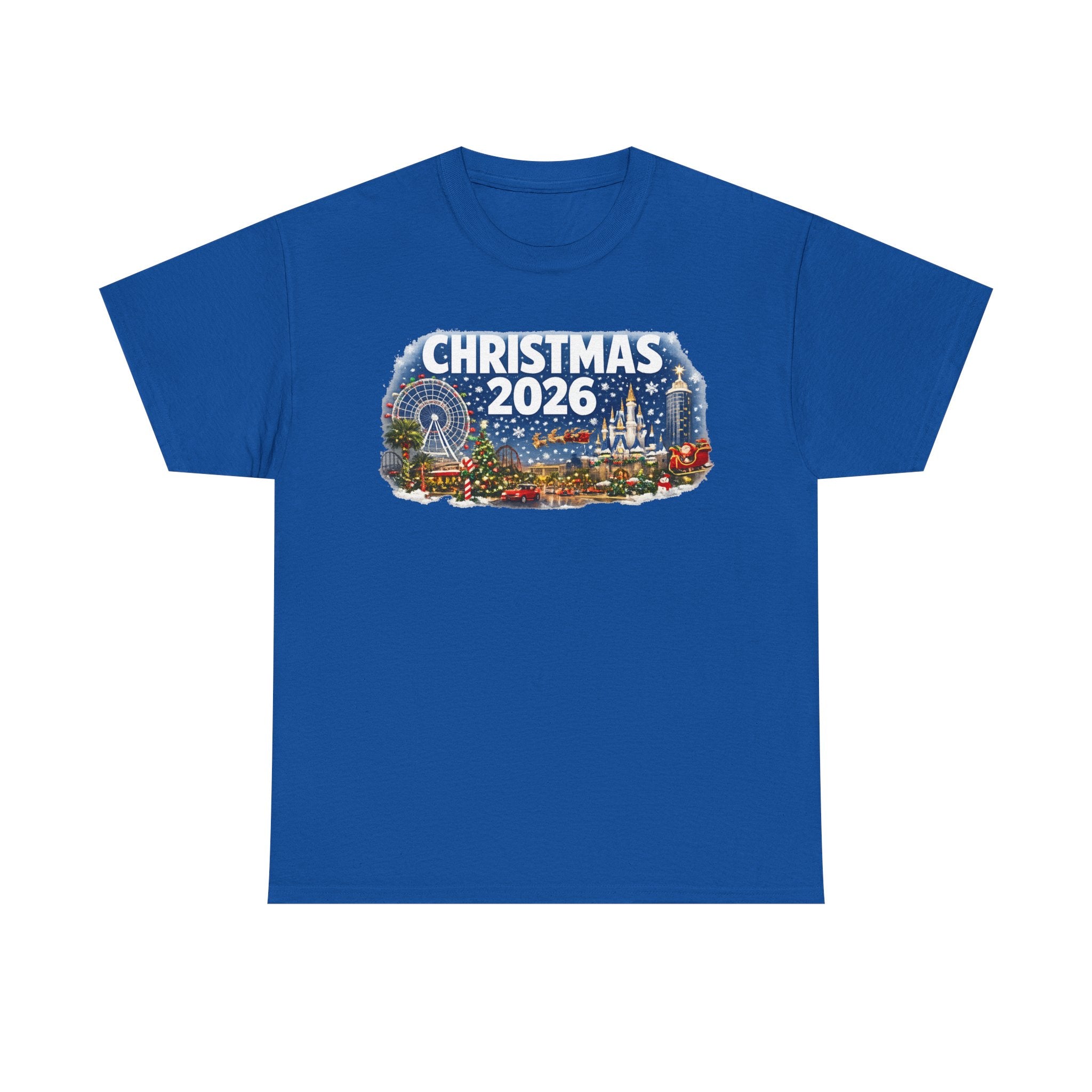 Christmas 2026 Holiday Tee — Festive Winter Village Graphic T-Shirt