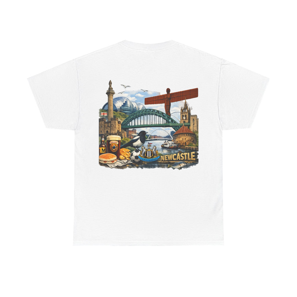 Newcastle Upon Tyne Landmark Tee — Vintage Cityscape T-Shirt