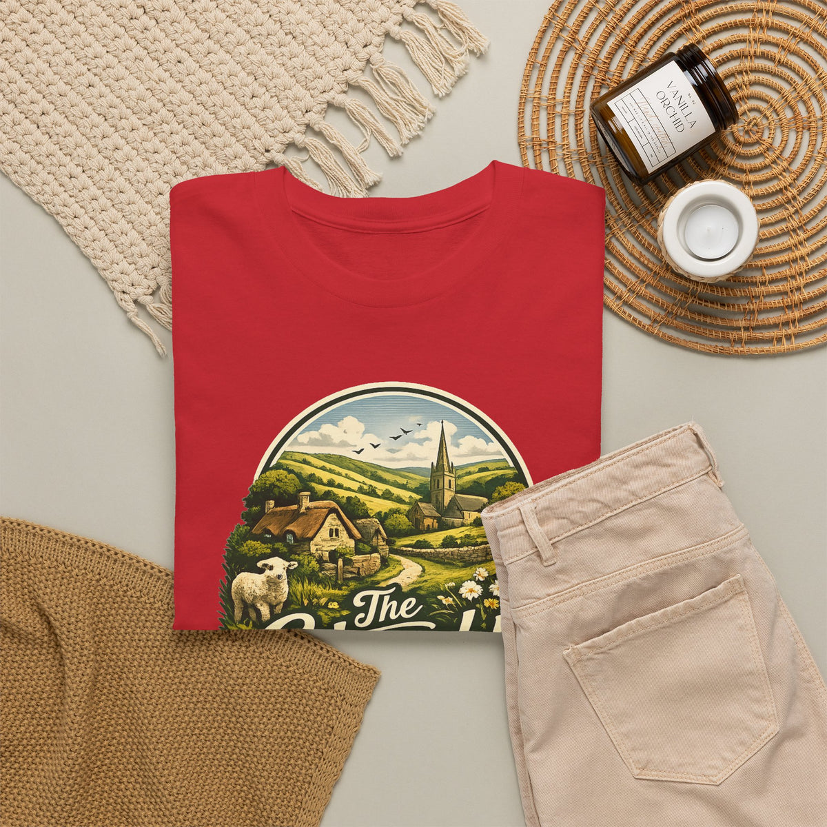 Cotswolds Vintage Landscape T‑Shirt — The Cotswolds Countryside Tee