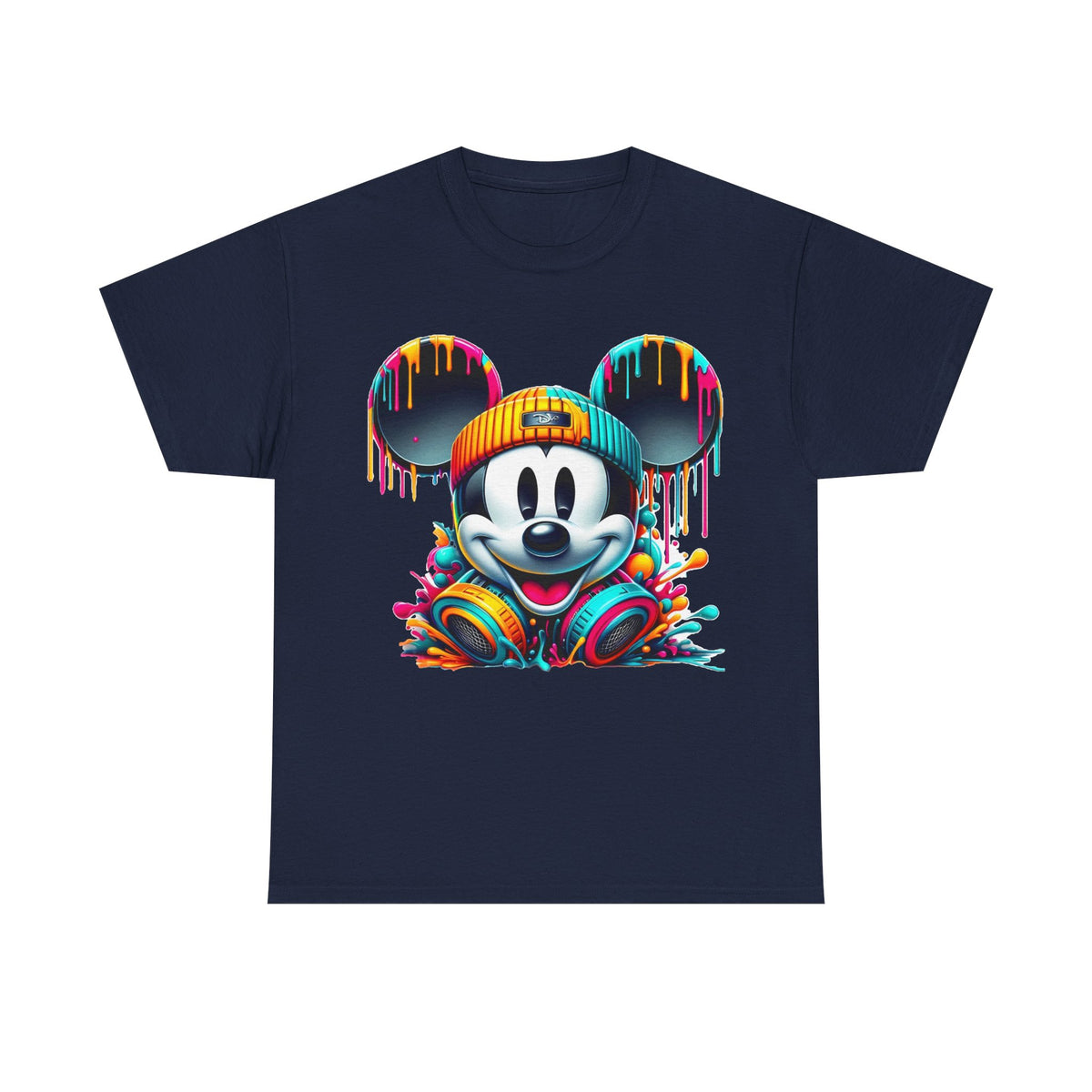 Mickey Graphic Tee — Colorful Street Art Mouse Character T-Shirt