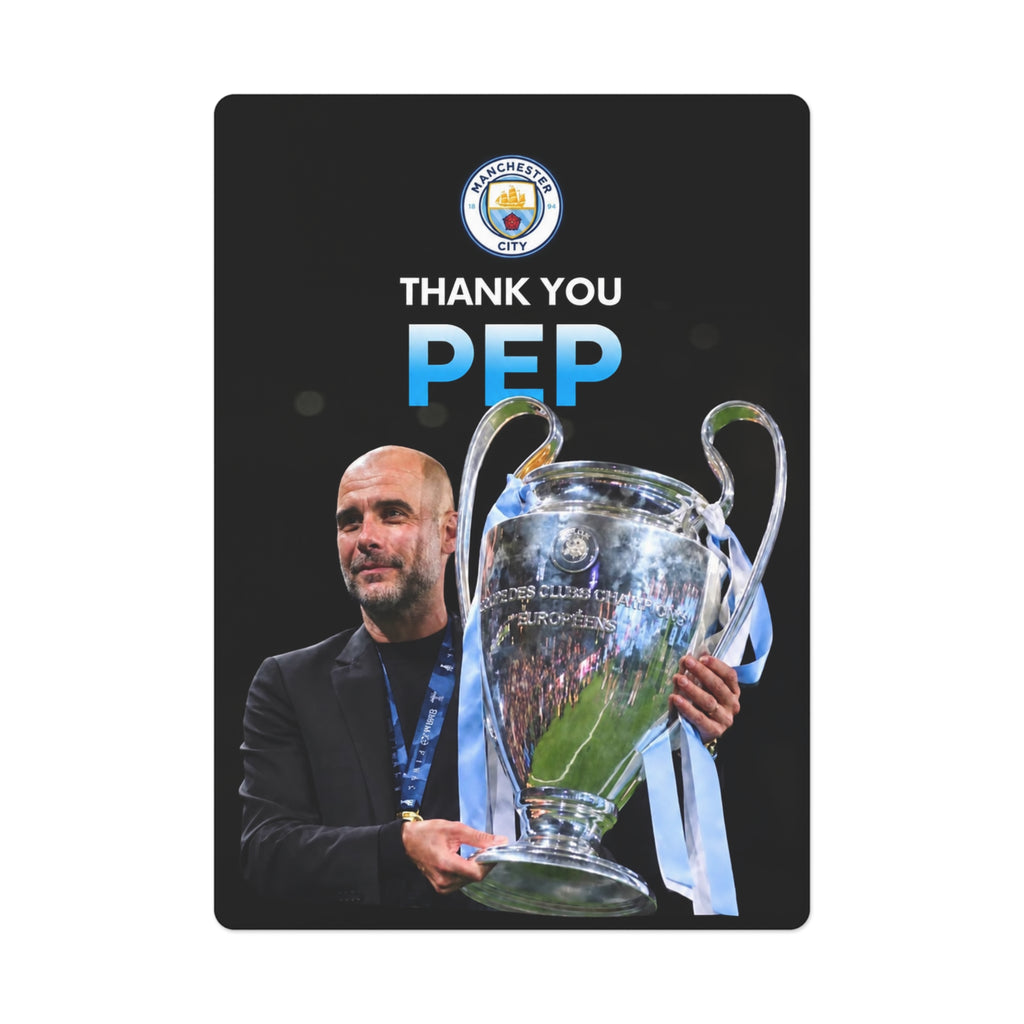 Thank you Pep Manchester City Playing / Poker Cards