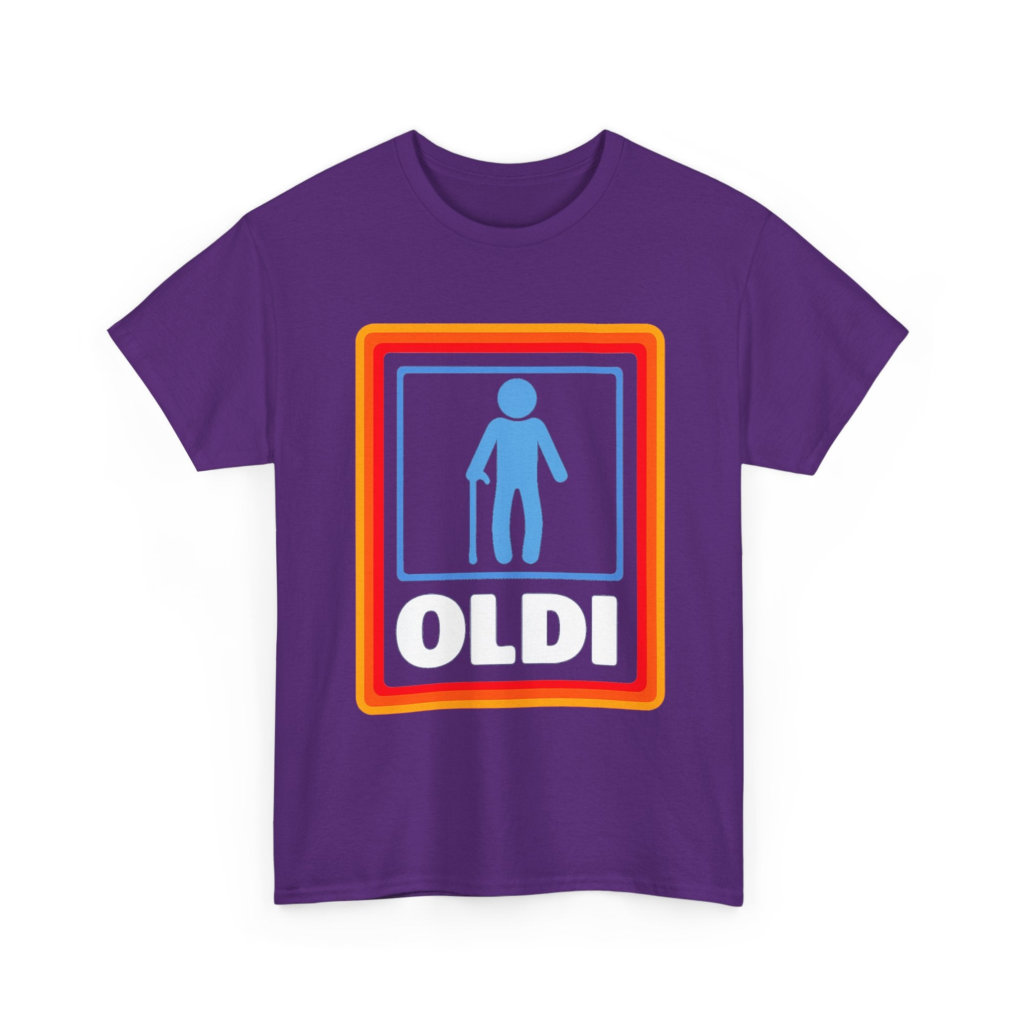 Oldi Retro Logo Tee — Funny Elderly Humour T-Shirt