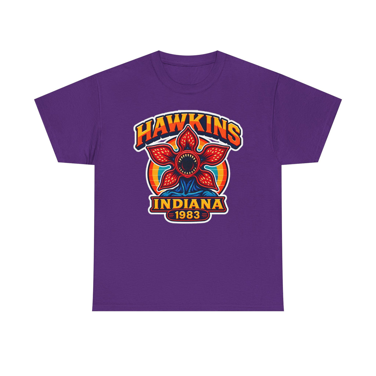 Hawkins Indiana 1983 Demogorgon Floral Cotton T-Shirt