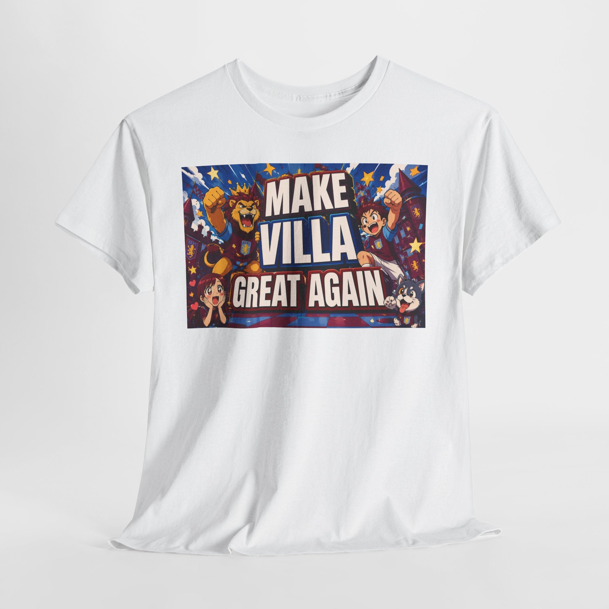 Aston VIlla Make Villa Great Again T-Shirt — Funny Political Parody Tee