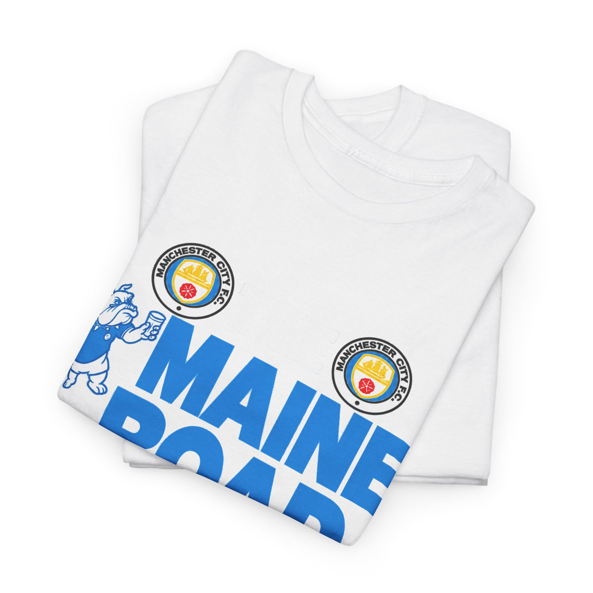 Maine Road Massacre Retro Cotton T-Shirt — Man City 5 vs Man Utd 1 Retro September 1989 Derby T‑Shirt