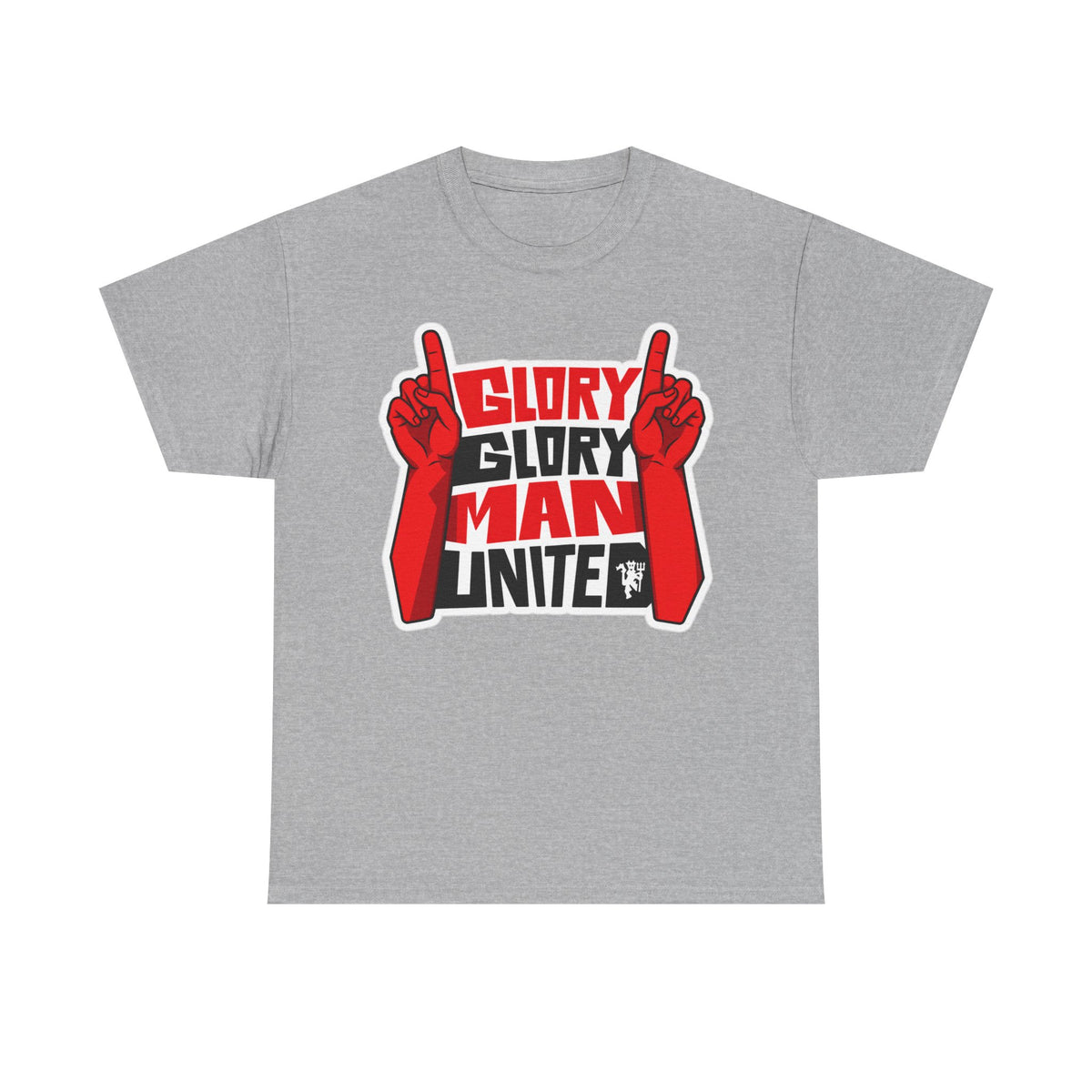 Glory Glory Man United T-Shirt — Retro Red Football Fan Tee