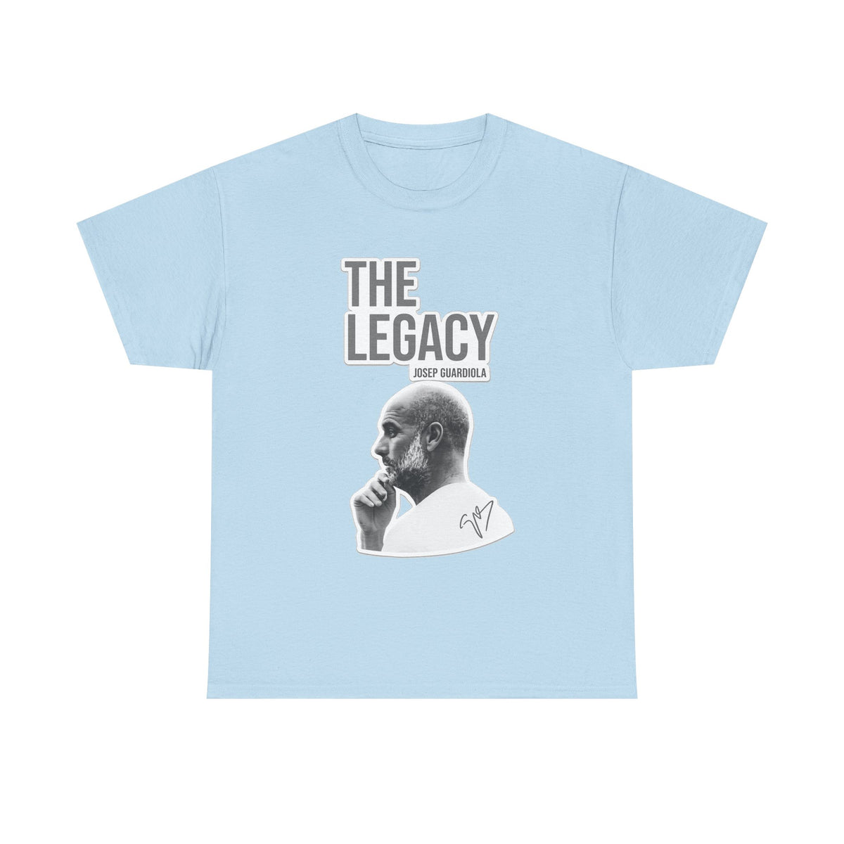 Pep Guardiola Manchester City The Legacy Tee — Inspirational Portrait Graphic T-Shirt