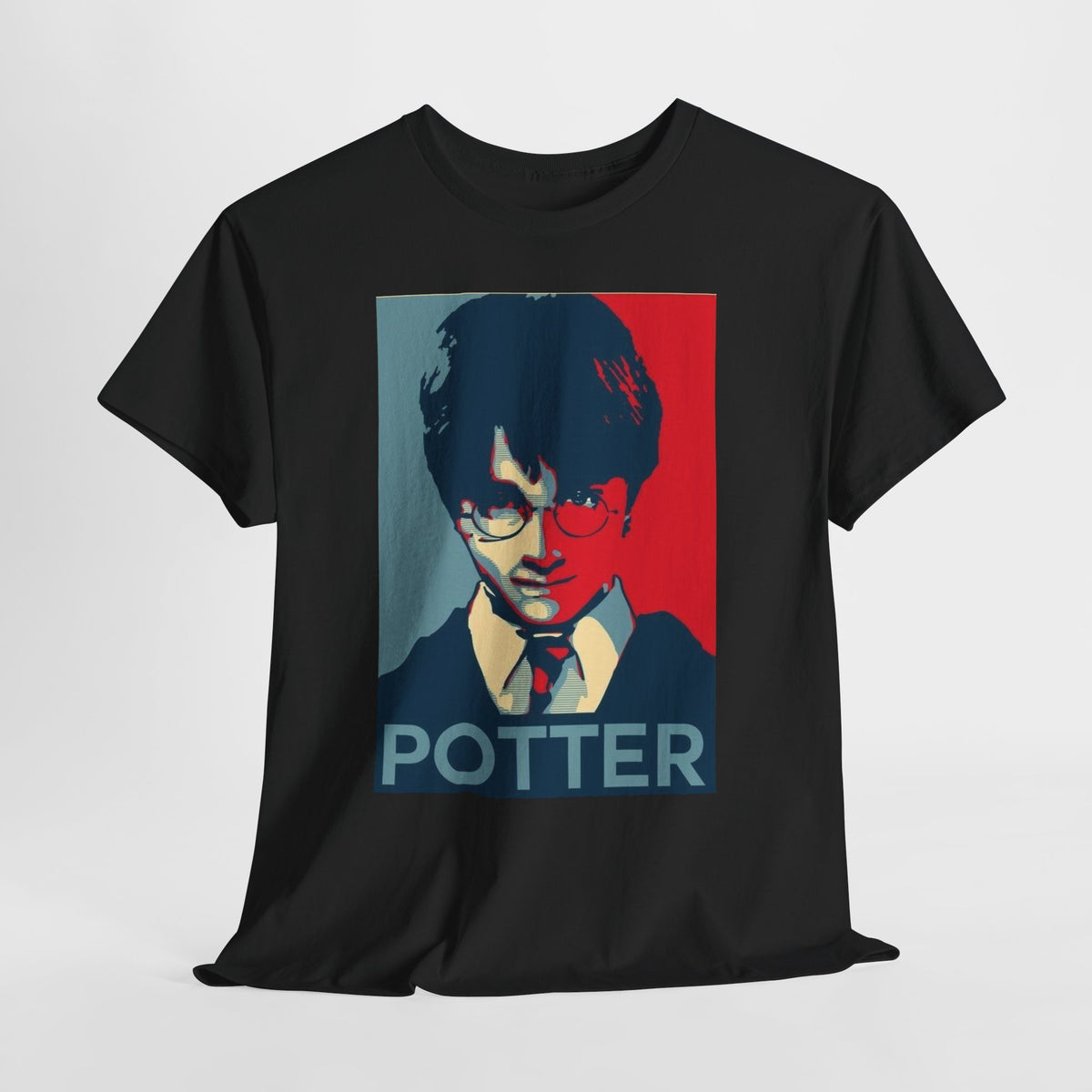 Harry Potter Inspired Vintage Wizard Portrait Cotton T‑Shirt — 'Potter' Graphic Tee
