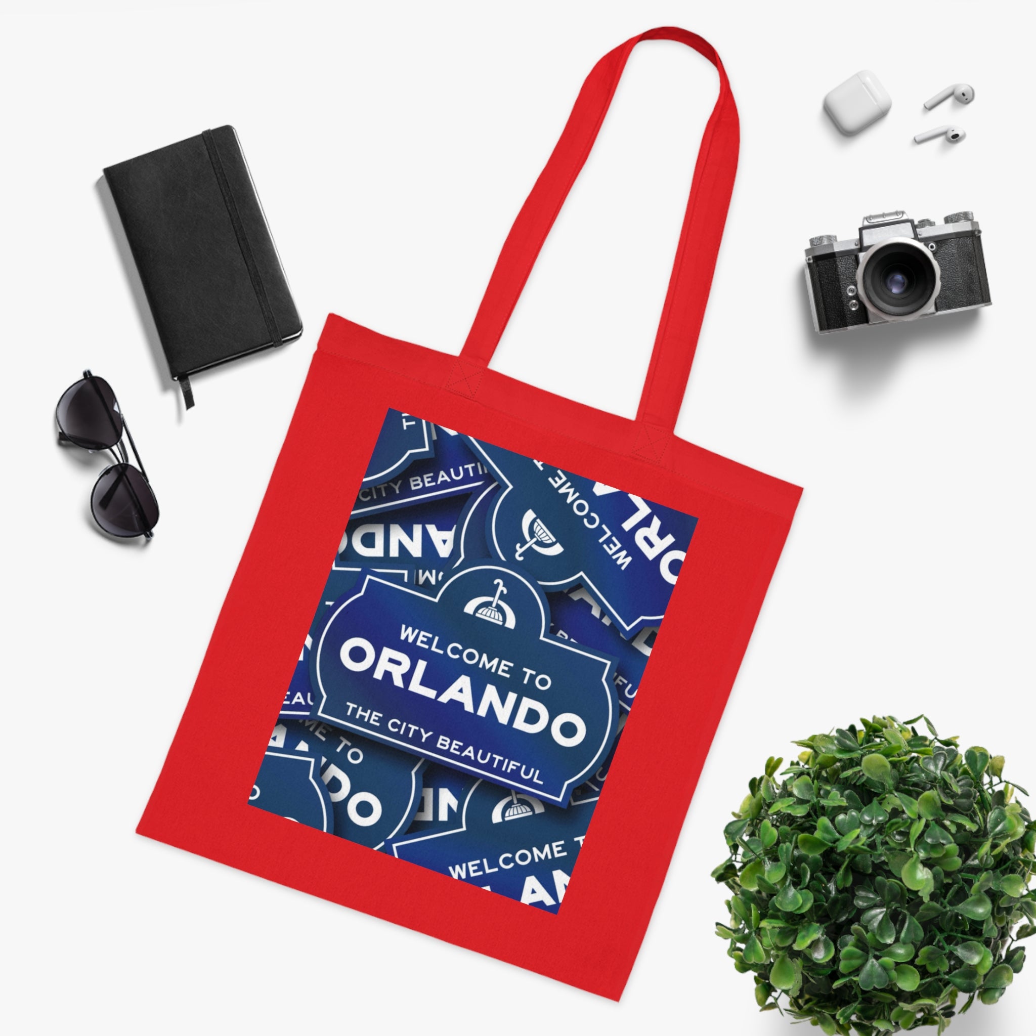 Orlando Souvenir Tote Bag – "Welcome to Orlando" City Beautiful Cotton Shopper
