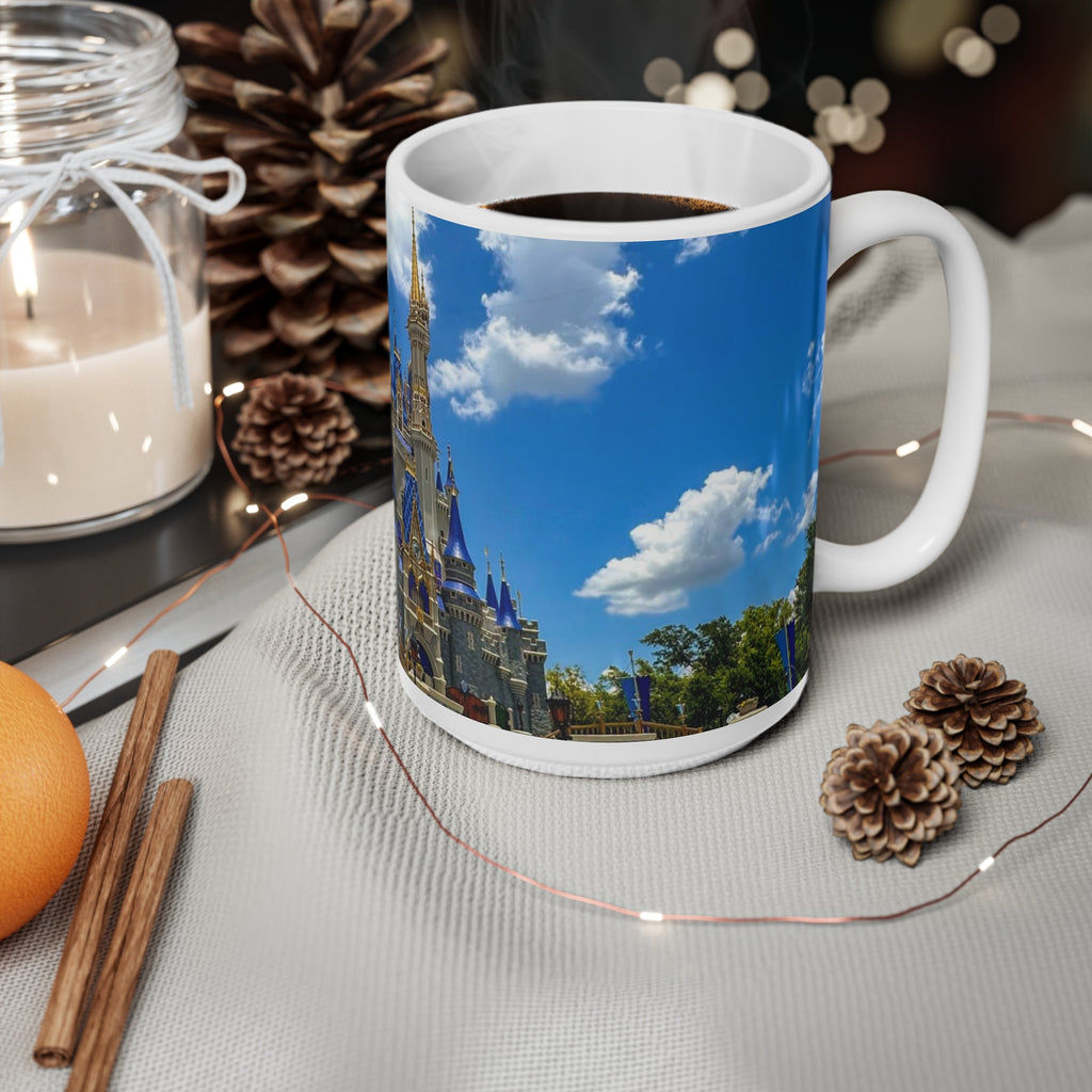 DIsney Castle Photo Ceramic Mug — Fantasy Theme Park Coffee Cup (11oz & 15oz)