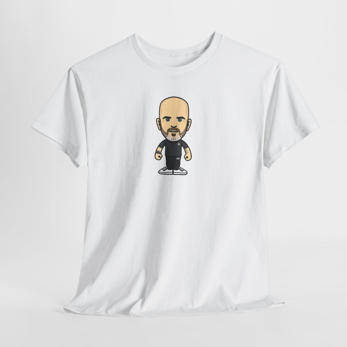 Enzo Maresca Manchester City Character Graphic Cartoon Cotton T-shirt / Tee