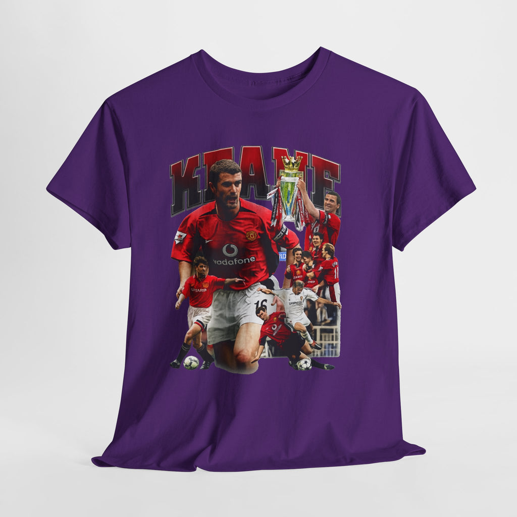 Roy Keane Football Legens Collage Tee — Retro Man United Tribute Shirt