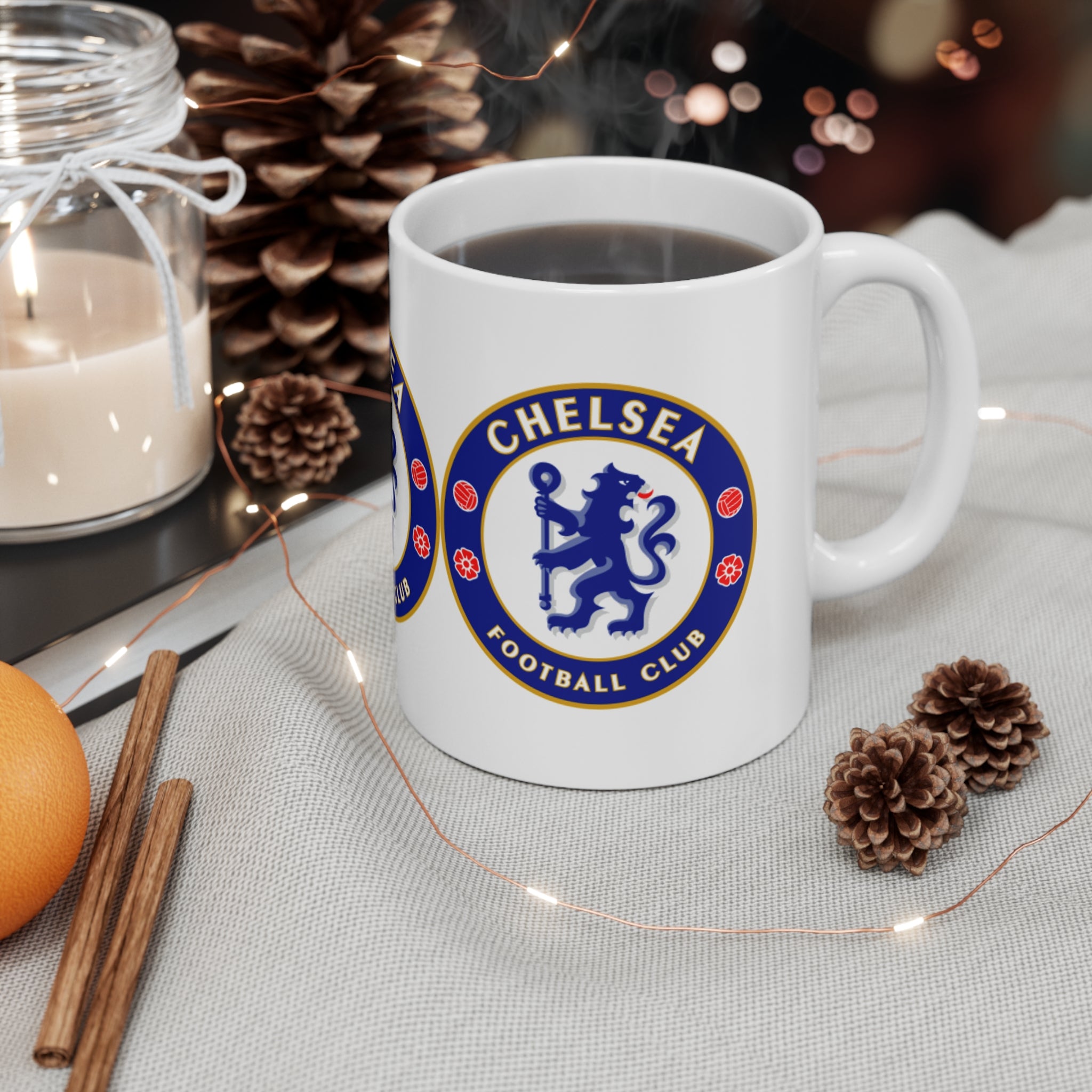Chelsea Football Club Logo Ceramic Coffee Mug — 11oz & 15oz