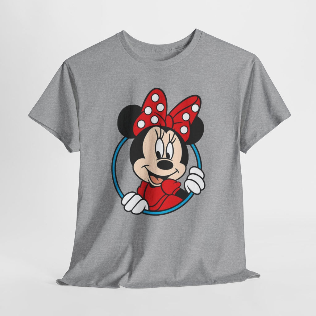 Minnie Mouse Retro Peeking Cotton T-Shirt / Tee