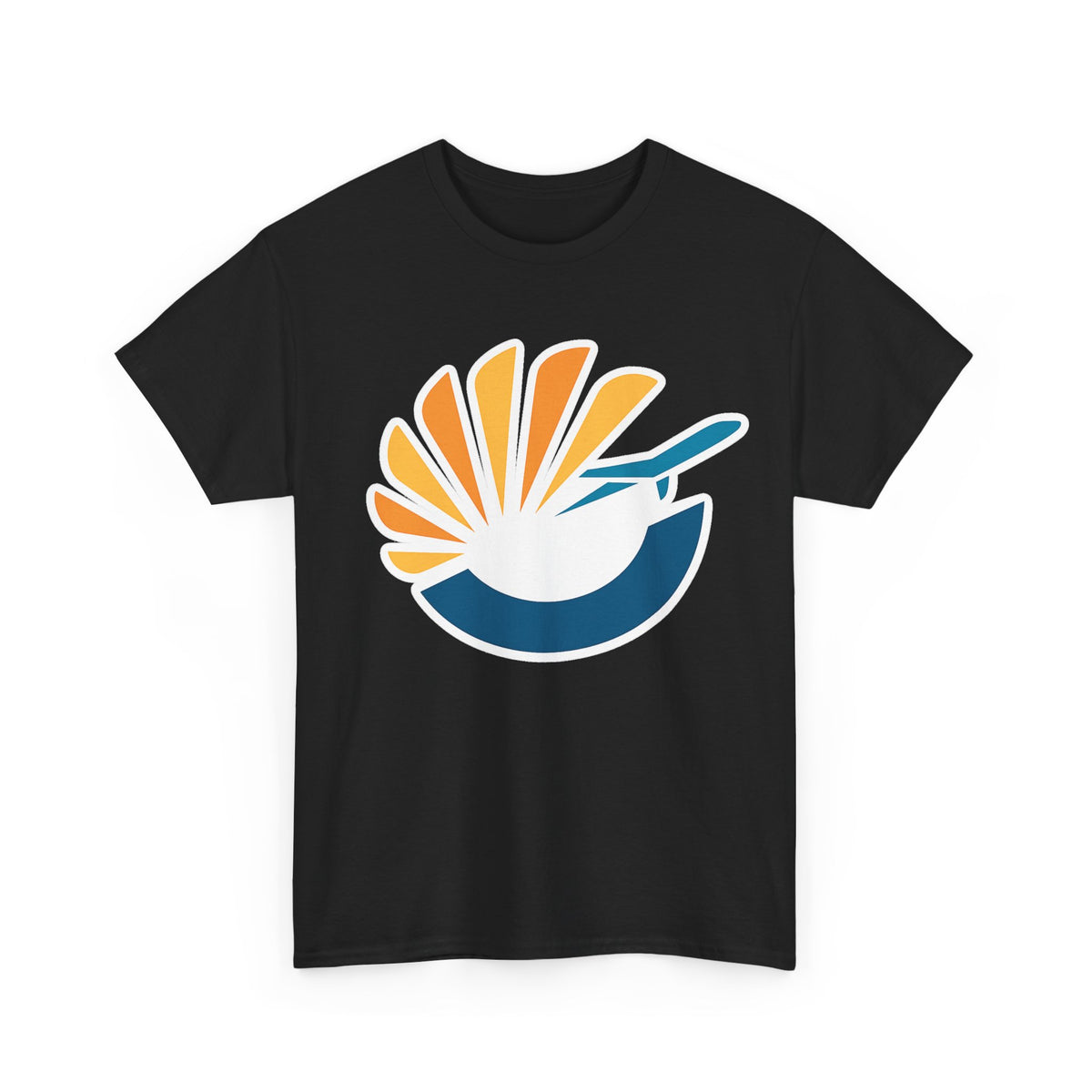 Orlando MCO Airport Sunflight Cotton T-Shirt – Airplane Logo Tee for Pilots & Travelers