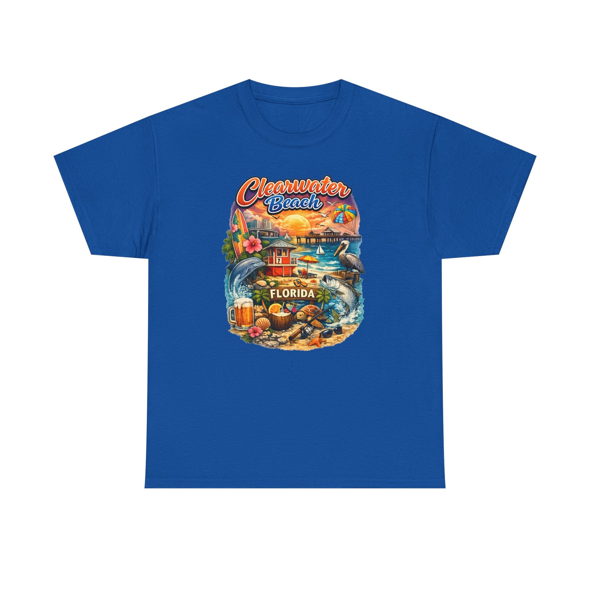 Clearwater Beach Florida Vintage Vacation T-Shirt