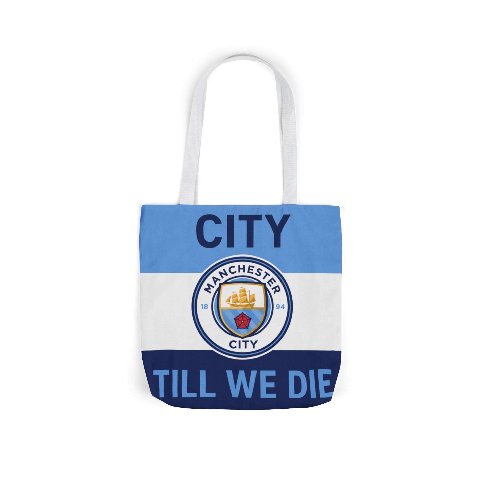 City Till We Die Unofficial Canvas Tote Bag — Manchester Football Fan Bag