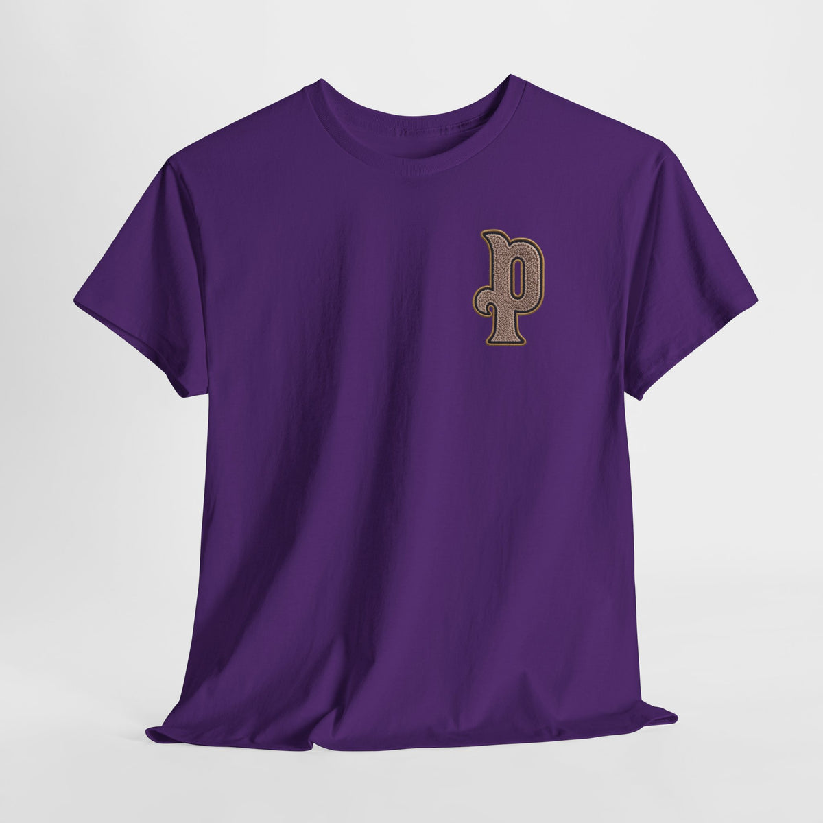 Retro 'p' Pep Inspired Manchester City Cotton Tee — Vintage Brown Monogram T-Shirt