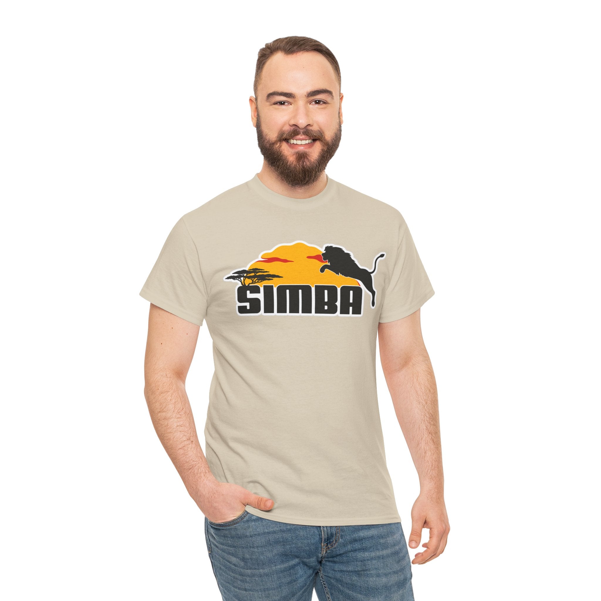 Simba Sunset Graphic Tee — Lion Silhouette Safari T-Shirt