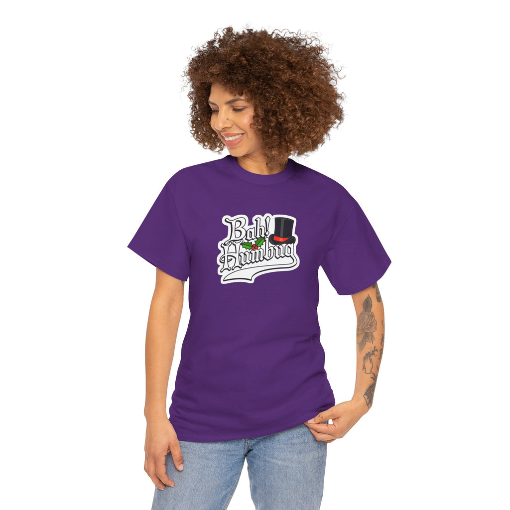 Bah Humbug Christmas Graphic Cotton T-Shirt / Tee