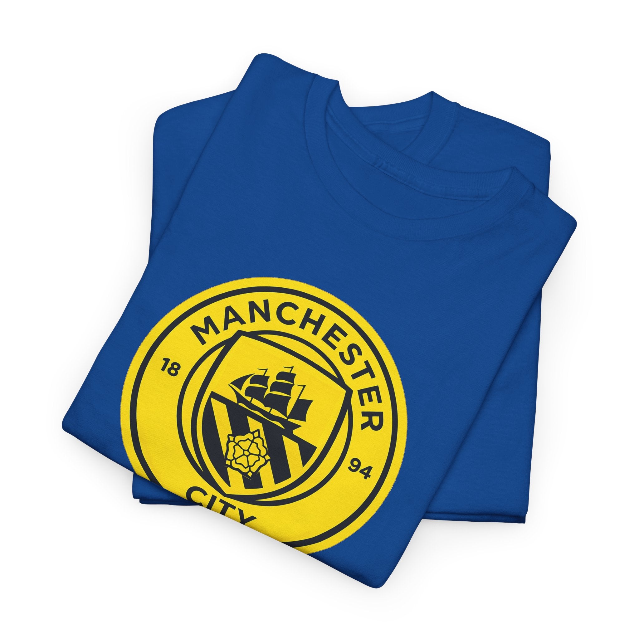 Manchester City Yellow Crest T-Shirt