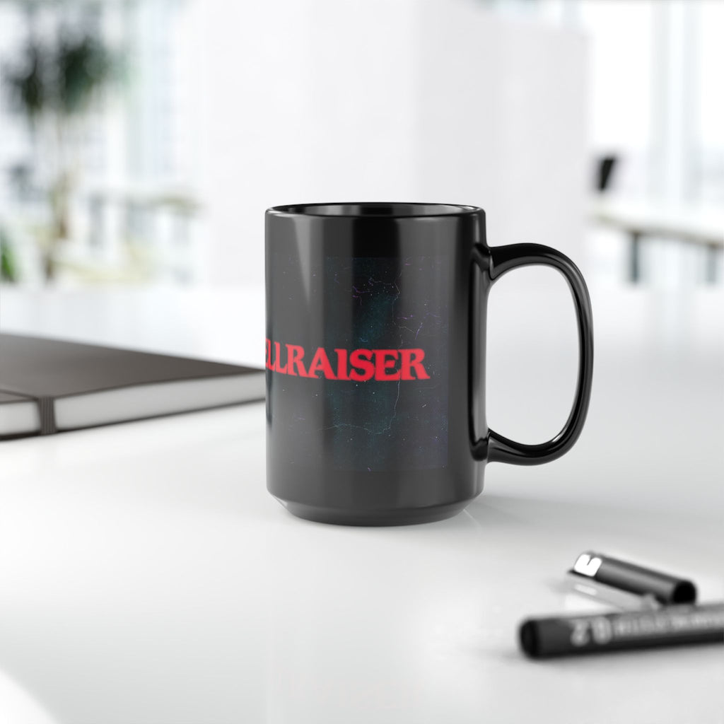 Hellraiser Movie Logo Black Coffee Mug — Horror Fan 11oz/15oz